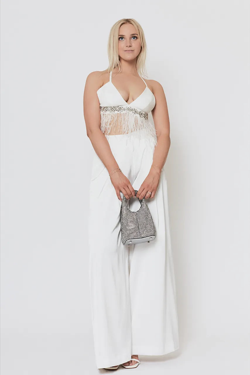 Giarite Brilly Silver Rhinestone Bag Hen Engagement Wedding Bride