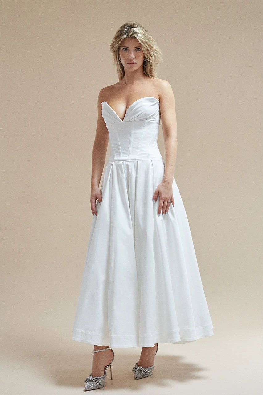 House of CB Lady Dress White Hen Engagement Wedding Bridal