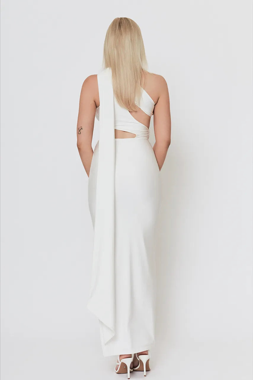 Khanums Kalentina Dress White Cut out Hen Engagement Wedding Bride