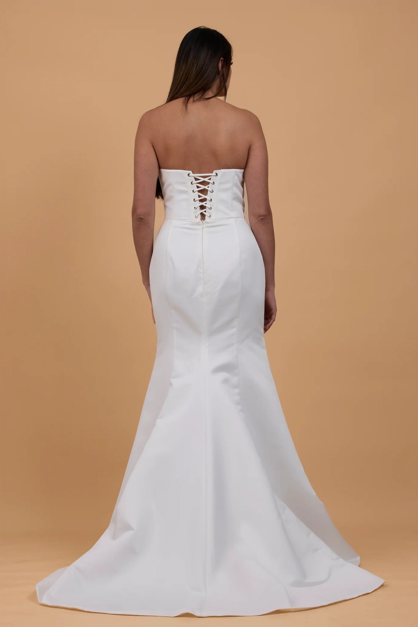 Milla Nova Gigi satin ivory wedding gown, pre-loved wedding gown, second-hand wedding gown, sample sale wedding gown