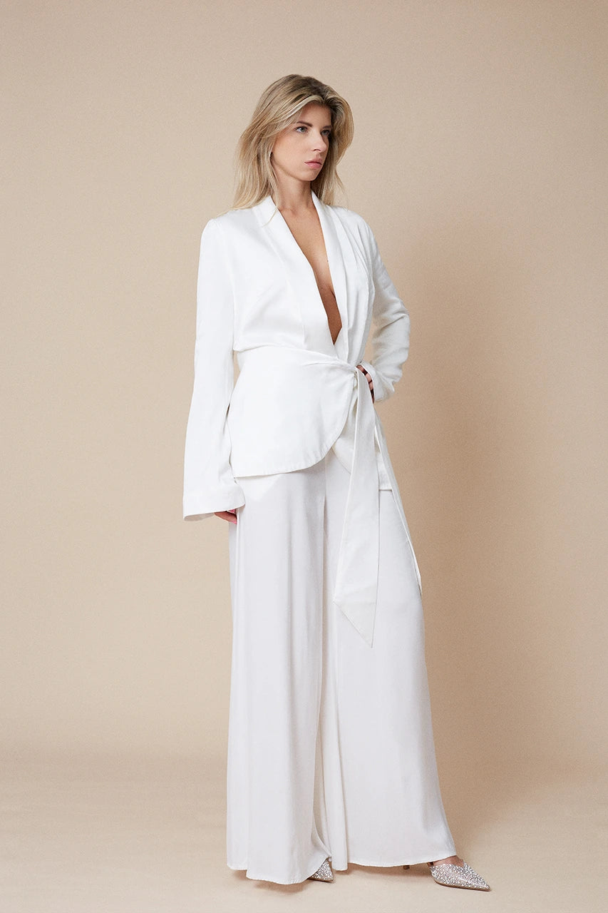 Rat & Boa Marlowe White Trousers Hen Engagement Wedding Bridal