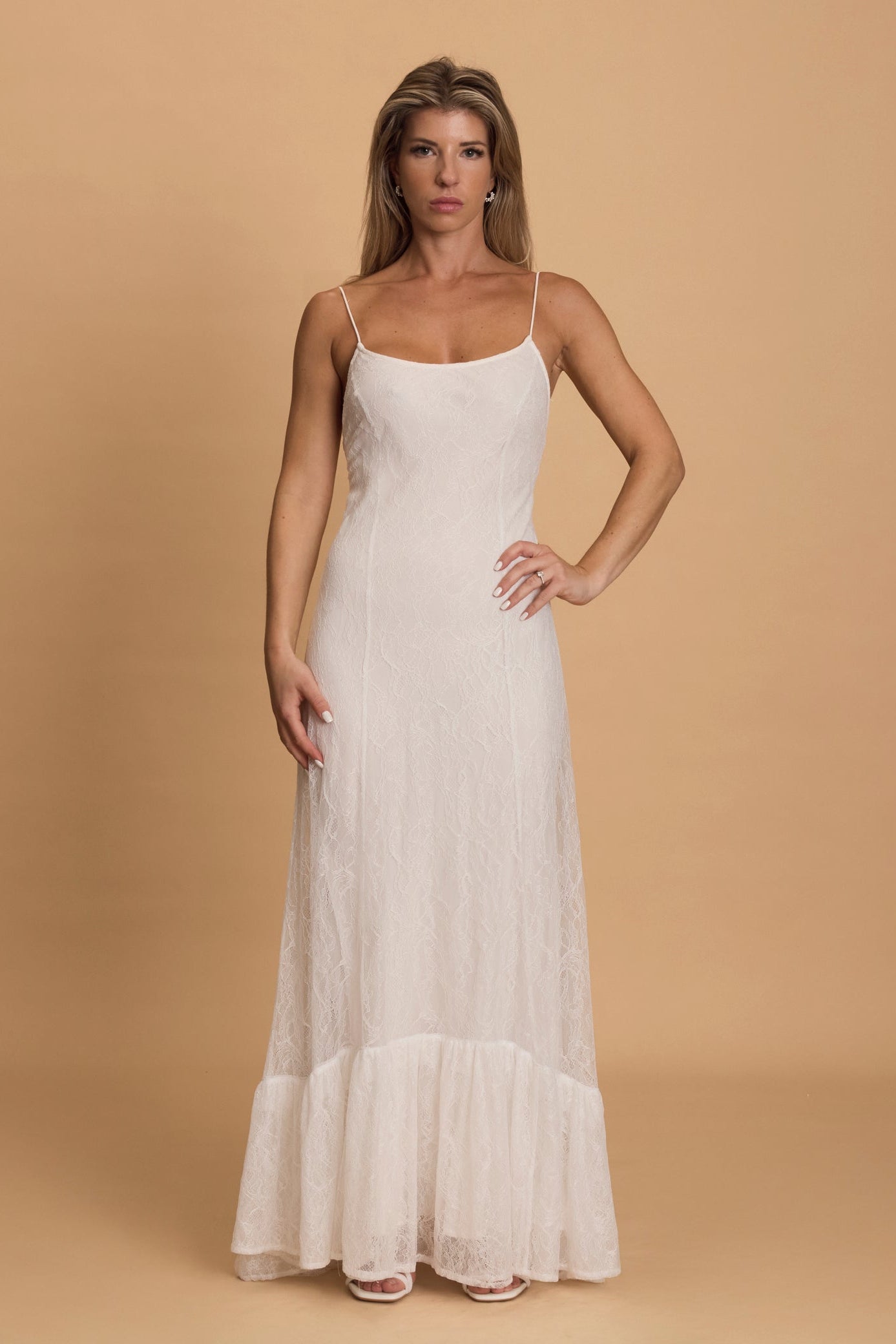 Reformation shae white lace maxi dress, honeymoon, bridal