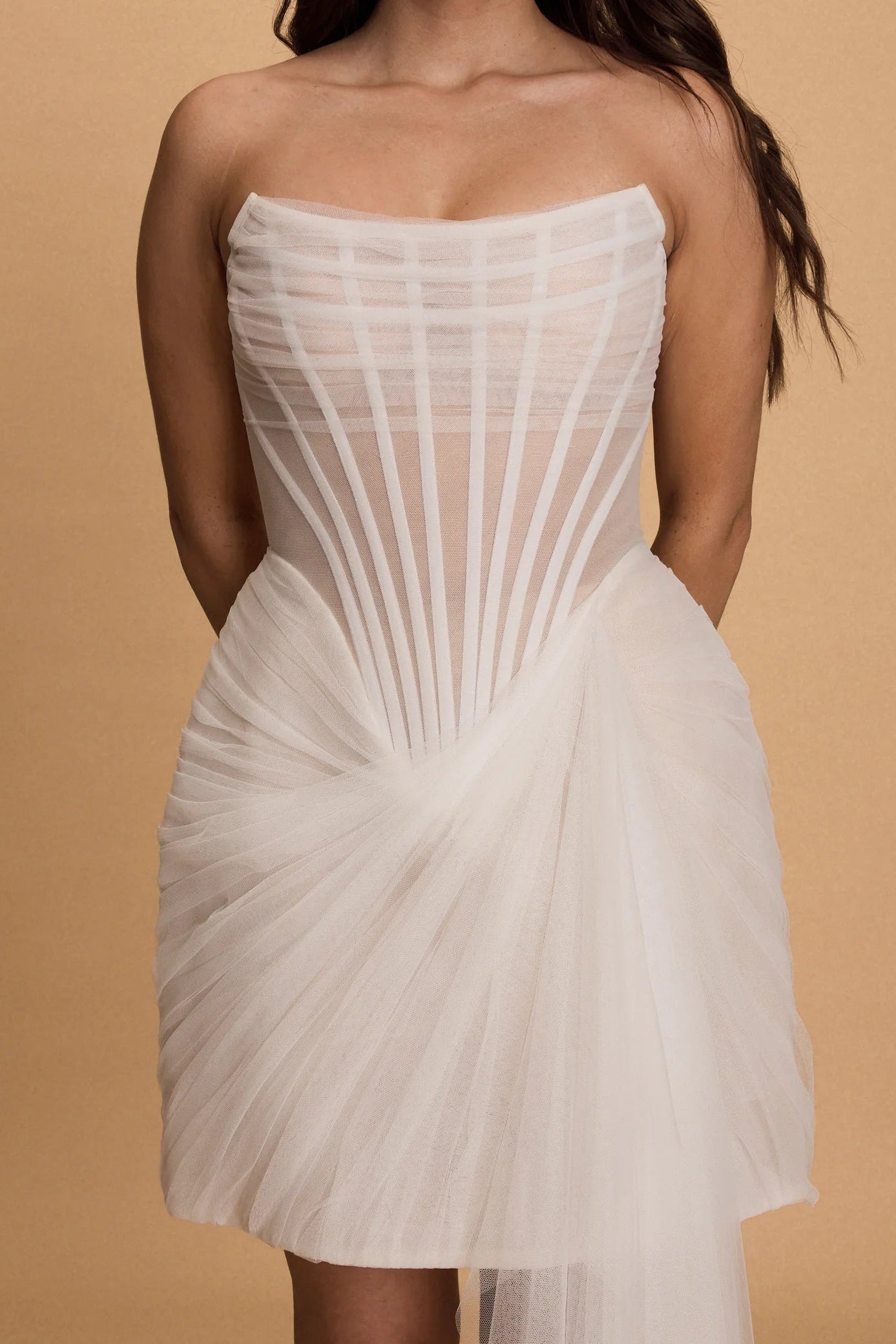 Rosie Etienne Ava dress, white, mini dress, tulle, corset, hen party dress, engagement party dress, second look dress, bridal