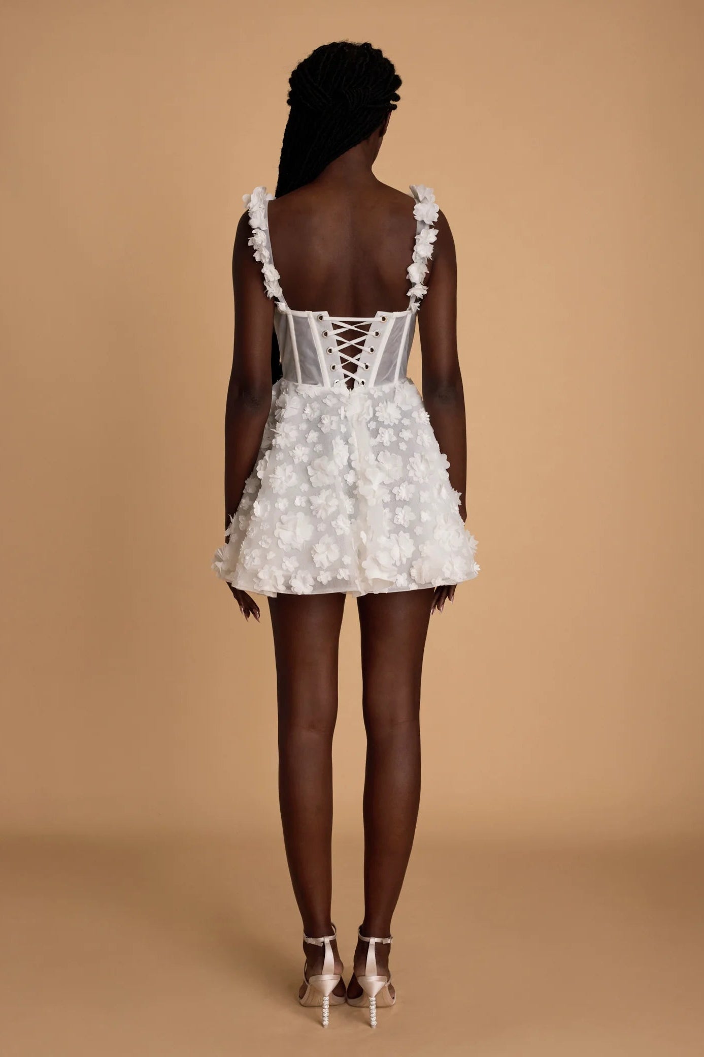 Rosie etienne primrose white floral corset mini dress second look dress hen party dress