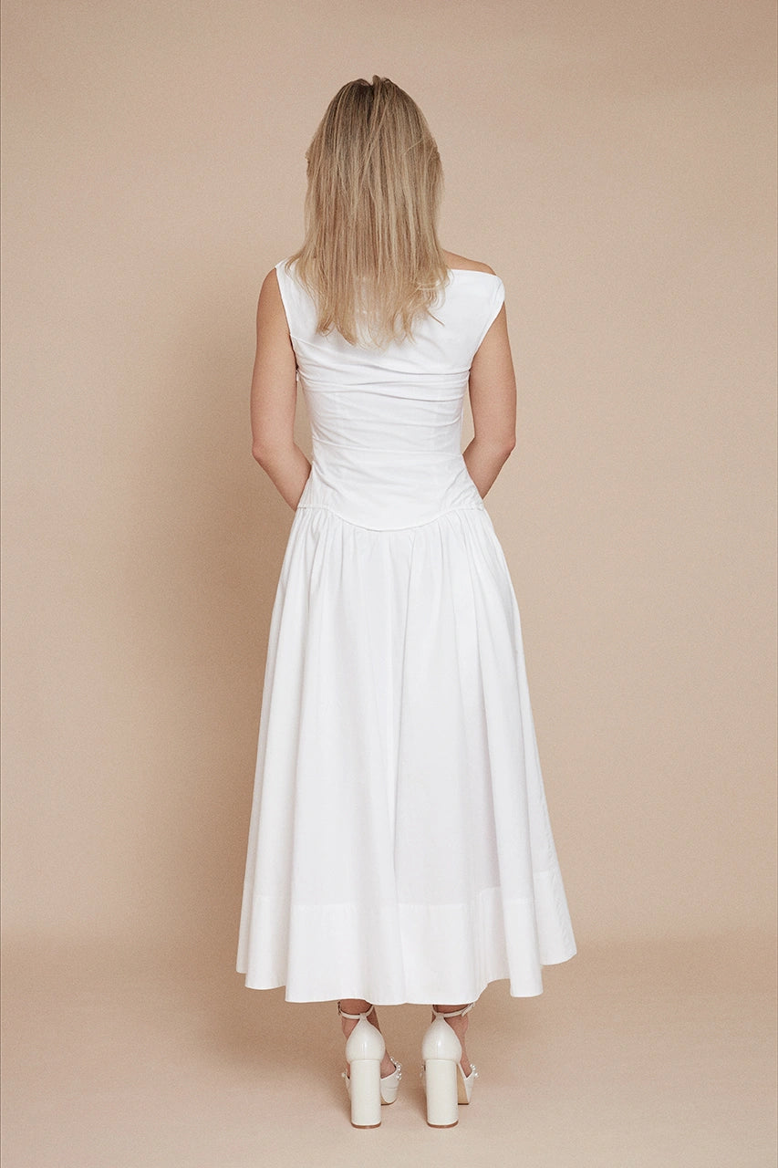 Simkhai Cersei white midi dress Wedding Bridal Hen Engagement Honeymoon