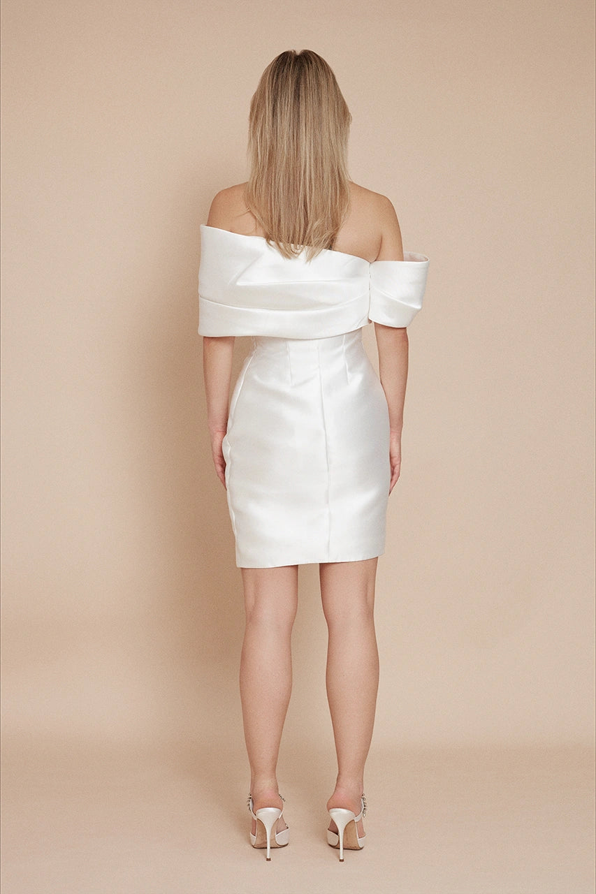 Solace Edda Mini White Dress Bridal Wedding Hen Engagement