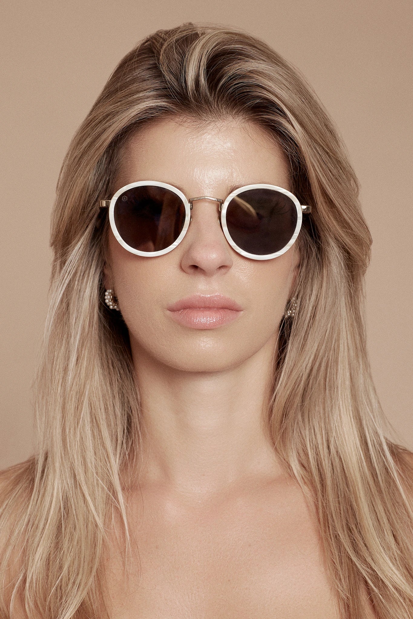 Taylor Morris Round Sunglasses - Ivory
