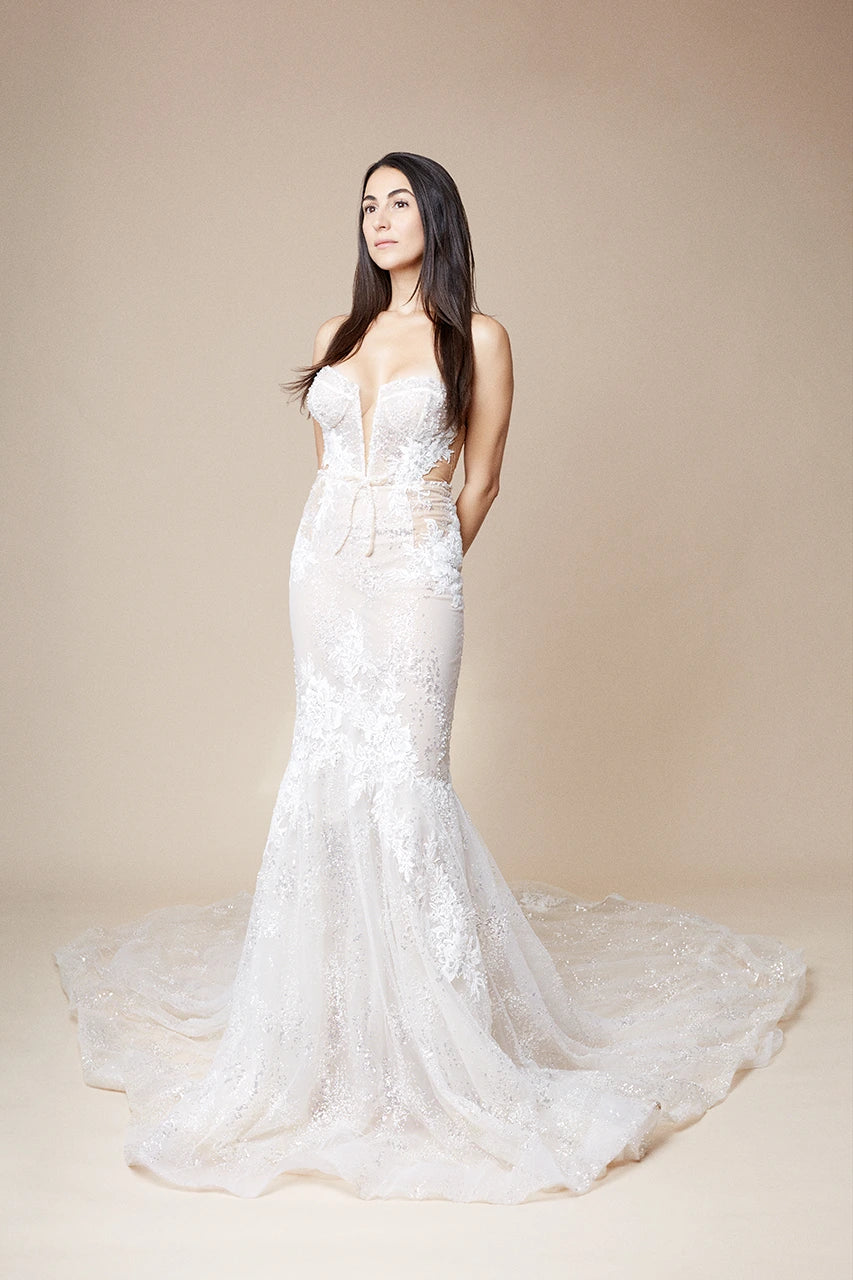 Berta Privee Style 22 103 white lace wedding gown bridal