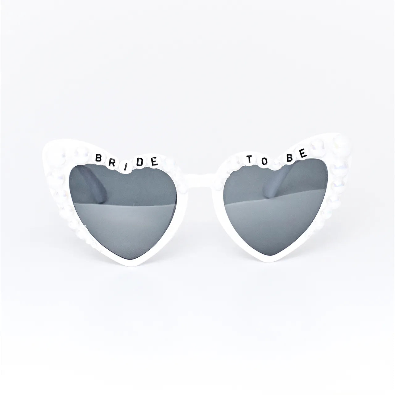 Bride to Be White Heart Shaped Sunglasses Hen Wedding Bride