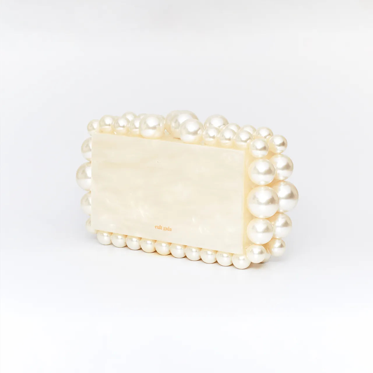Cult Gaia Eos Clutch Bag Cream Hen Engagement Wedding Bride