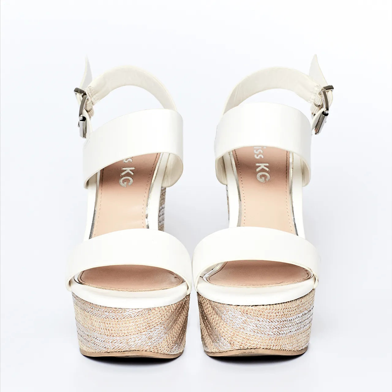 Kurt Geiger White Wedges Hen Honeymoon Wedding Bride