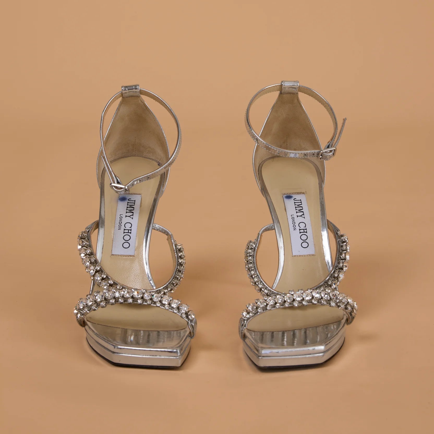 Jimmy Choo Bing 105 Crystal-Embellished Heels