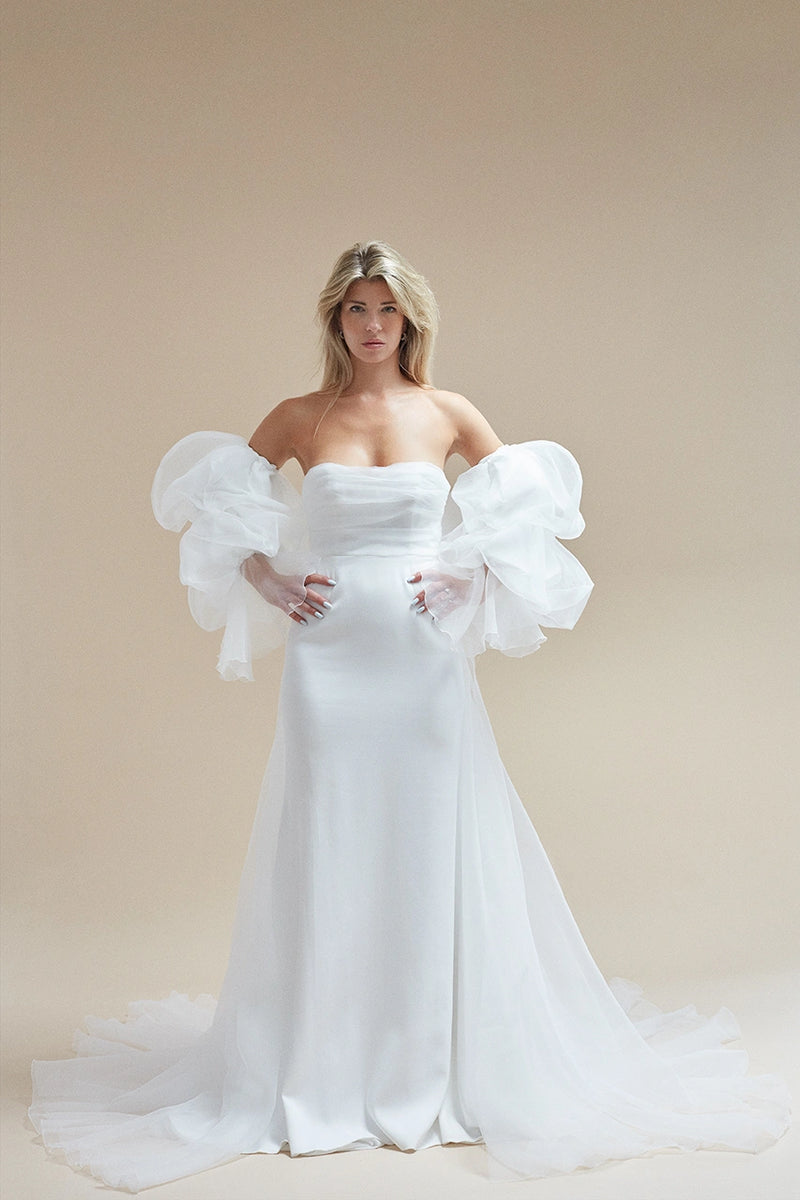 rime arodaky short wedding dress A Sexy Rime Arodaky Dress for a Stylish & Elegant Hampton Court House Autumn Wedding