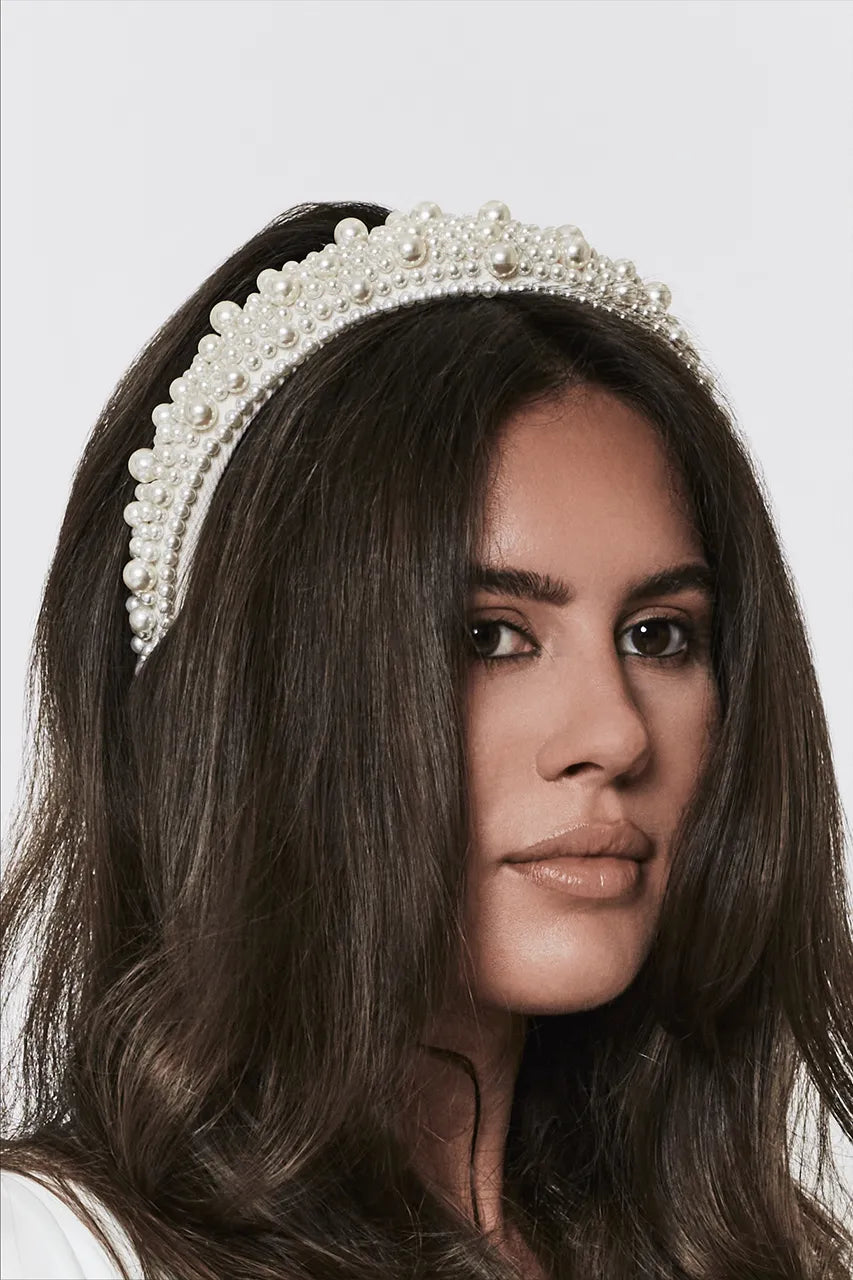 Six Stories Pearl Headband Engagement Hen Wedding Bride