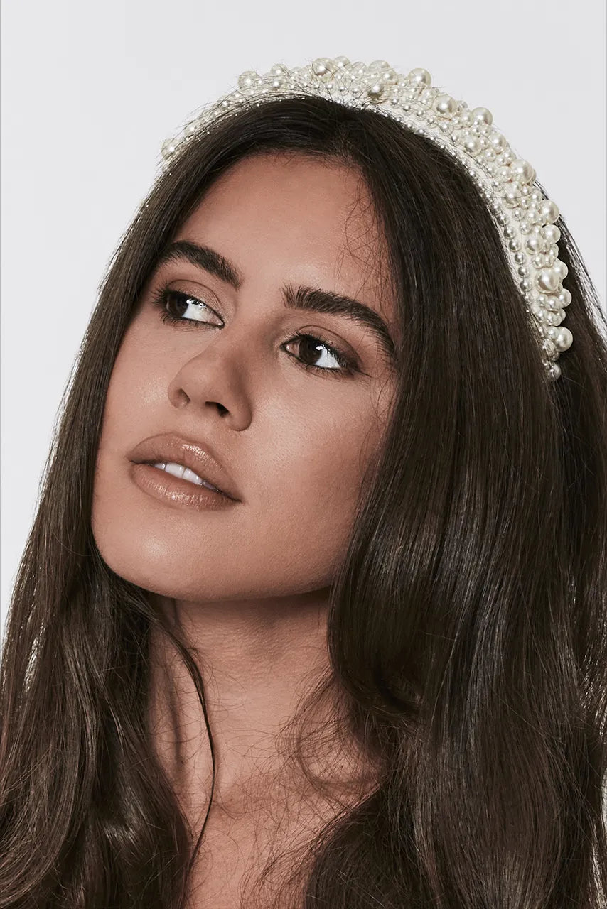 Six Stories Pearl Headband Engagement Hen Wedding Bride