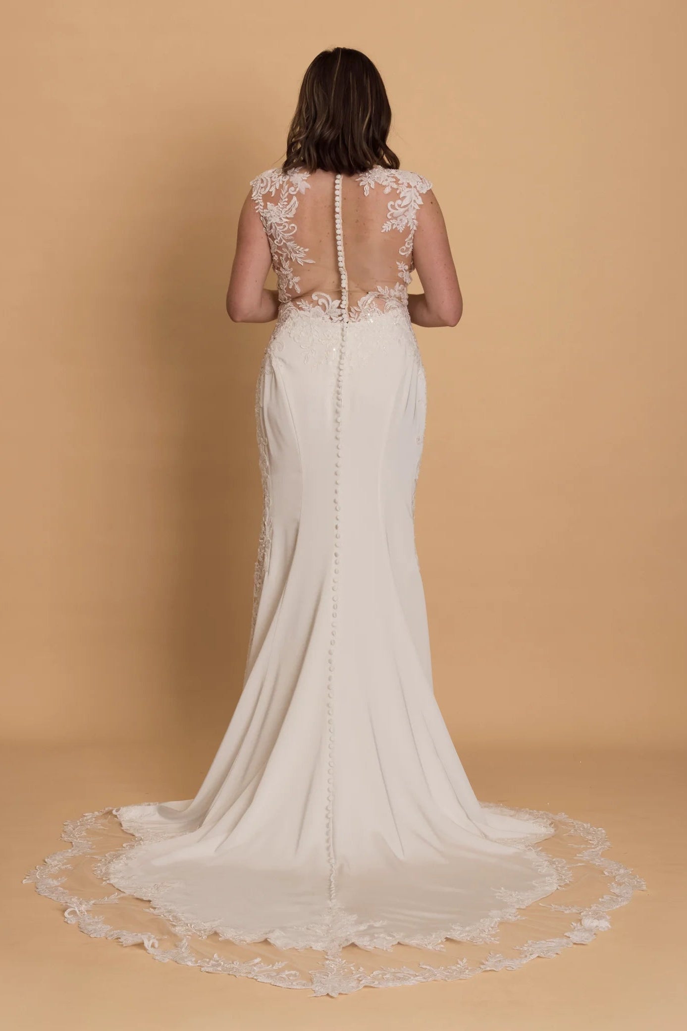 Sophia Tolli Capri floral lace white wedding gown