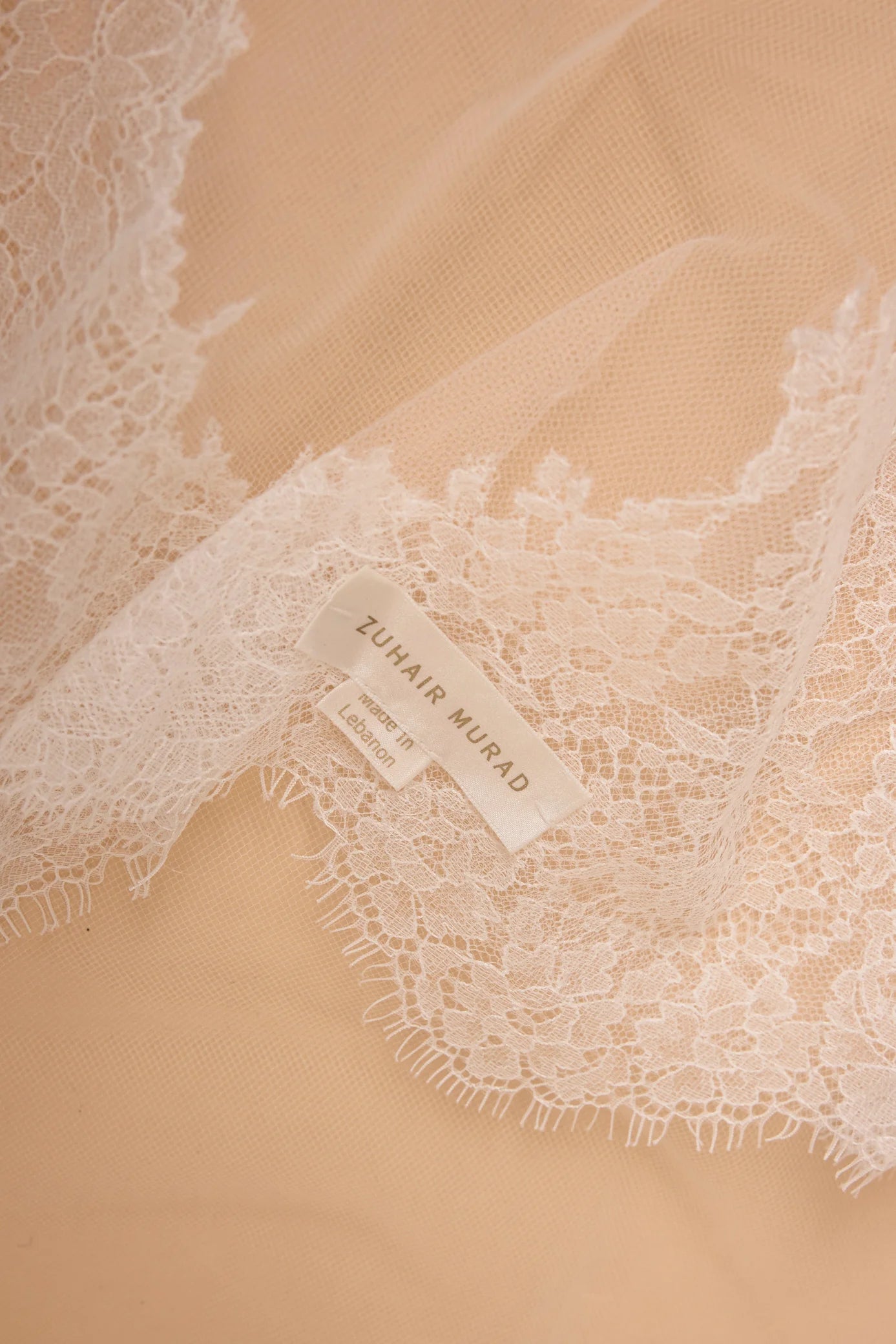 Zuhair Murad Tiffany Veil Cathedral length Two Tier white lace veil 